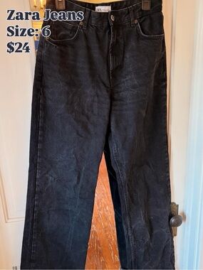 Zara Black Women's Jeans - Size 6